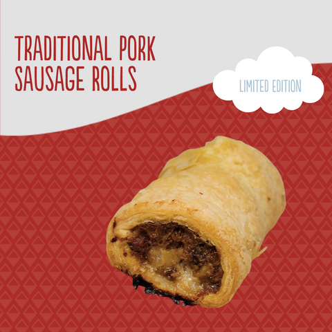 Limited Edition - Traditional Pork Sausage Rolls (Appetizer Size)